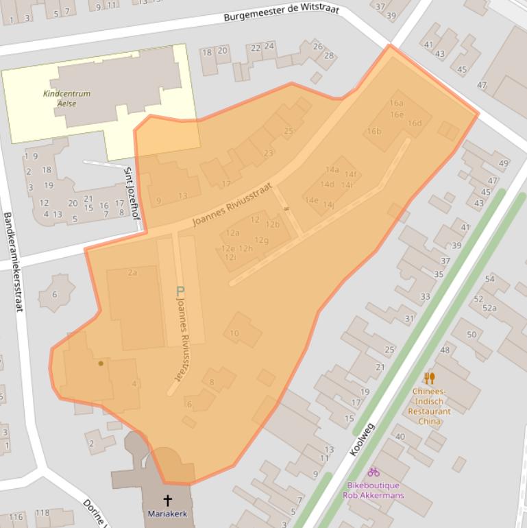 Kaart van postcodegebied 6181BT.