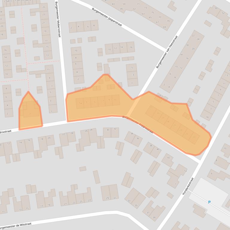 Kaart van postcodegebied 6181BX.