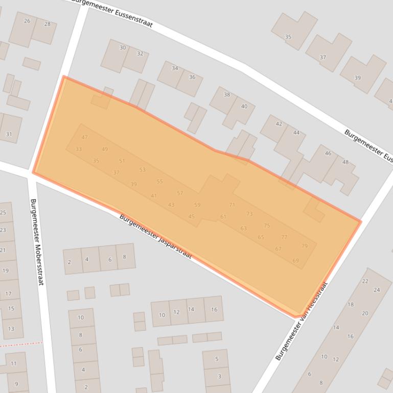 Kaart van postcodegebied 6181CG.