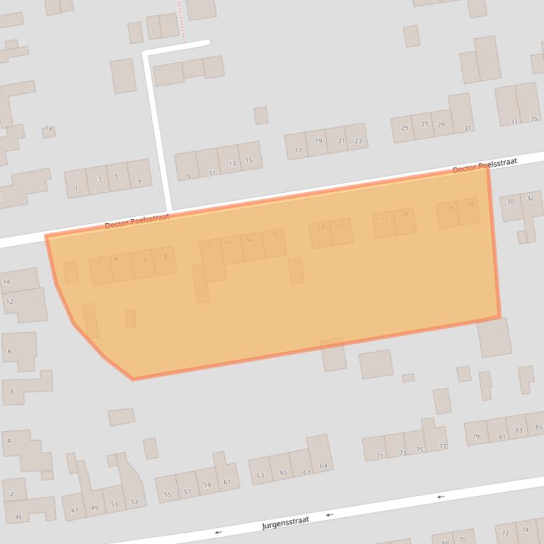 Kaart van postcodegebied 6181CP.