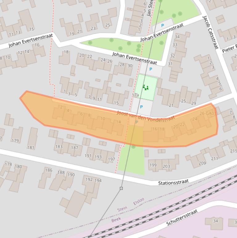 Kaart van postcodegebied 6181DL.