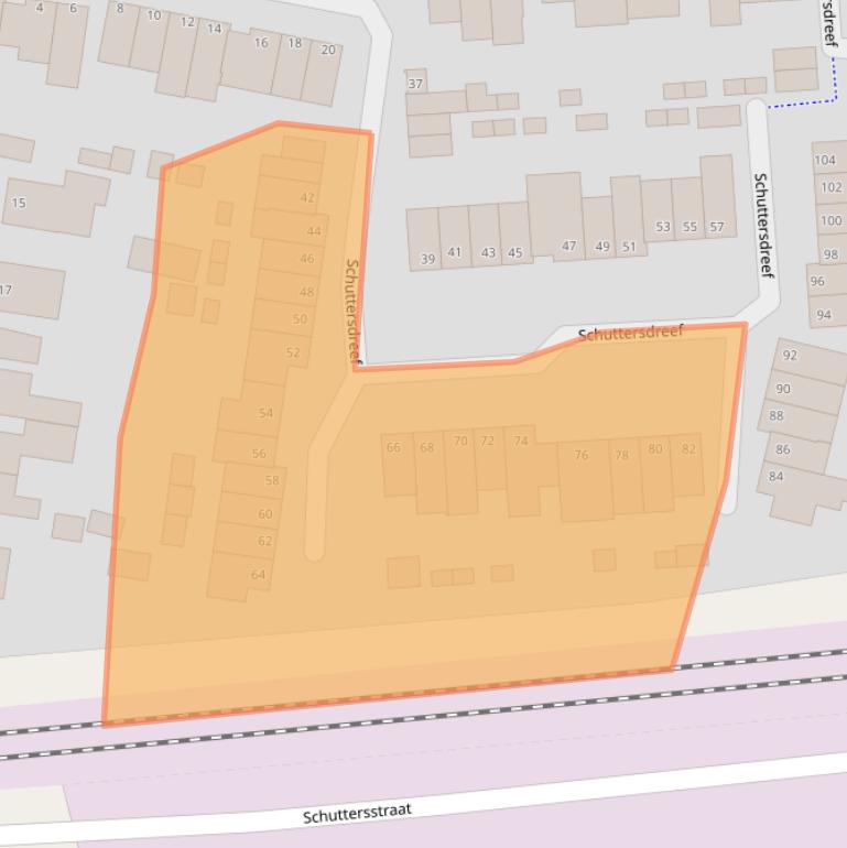 Kaart van postcodegebied 6181DS.