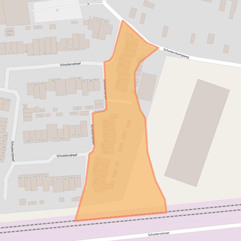 Kaart van postcodegebied 6181DT.