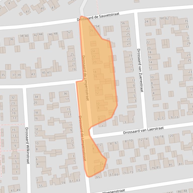 Kaart van postcodegebied 6181EJ.