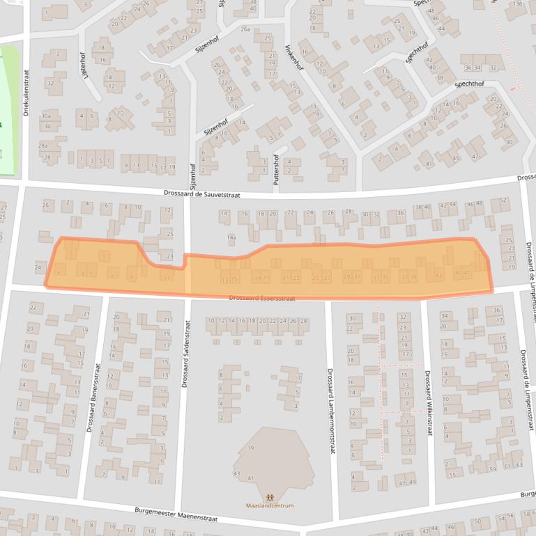Kaart van postcodegebied 6181EM.