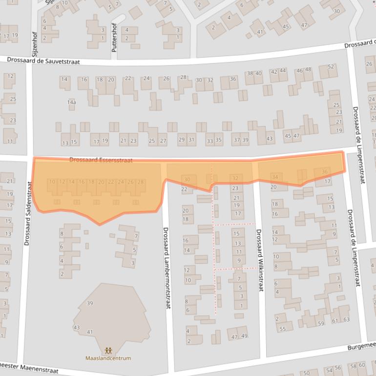 Kaart van postcodegebied 6181EN.