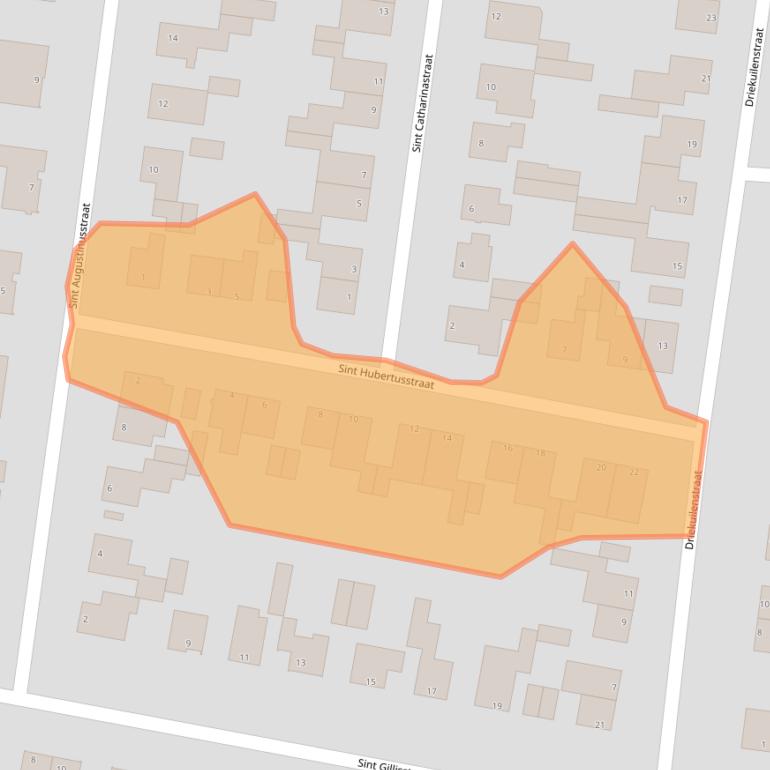 Kaart van postcodegebied 6181EZ.