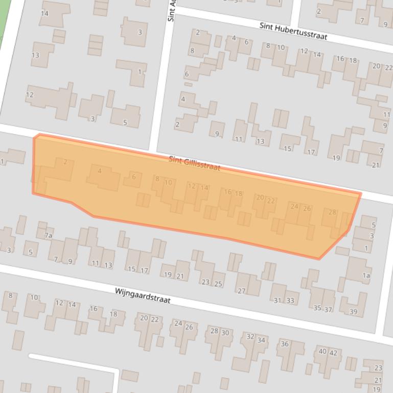 Kaart van postcodegebied 6181GC.
