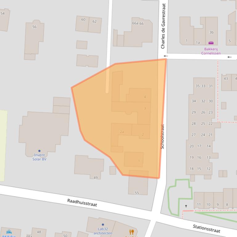 Kaart van postcodegebied 6181GM.