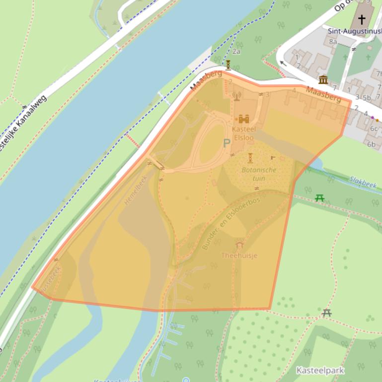 Kaart van postcodegebied 6181GV.