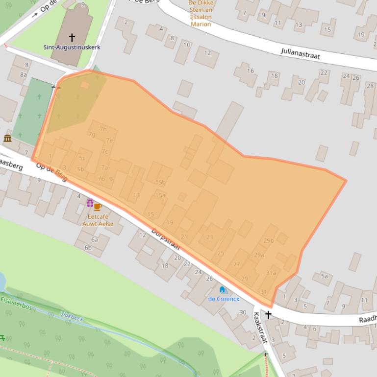 Kaart van postcodegebied 6181GW.
