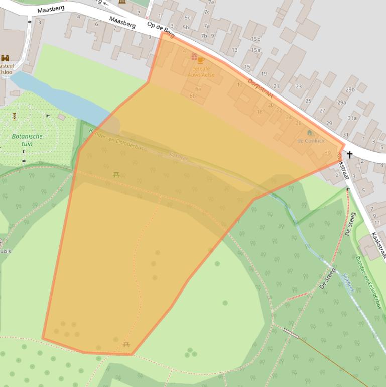 Kaart van postcodegebied 6181GX.