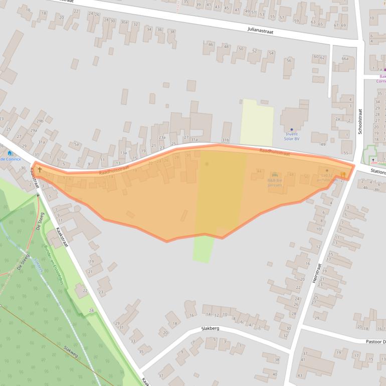 Kaart van postcodegebied 6181HB.