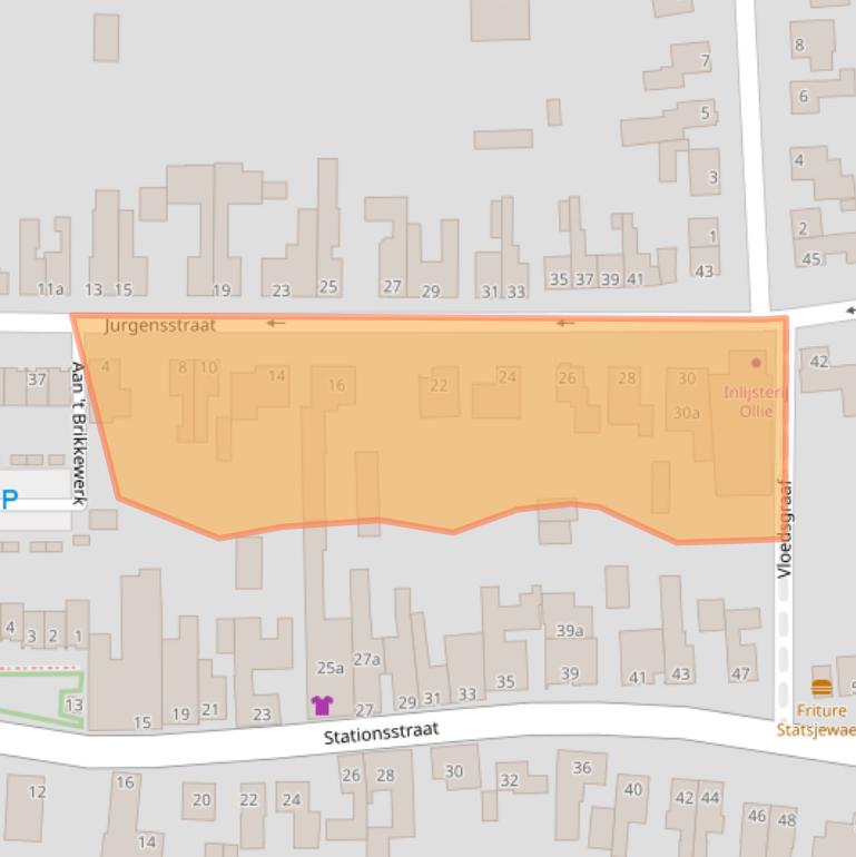 Kaart van postcodegebied 6181HG.