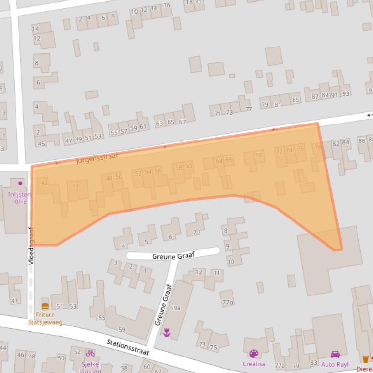 Kaart van postcodegebied 6181HH.