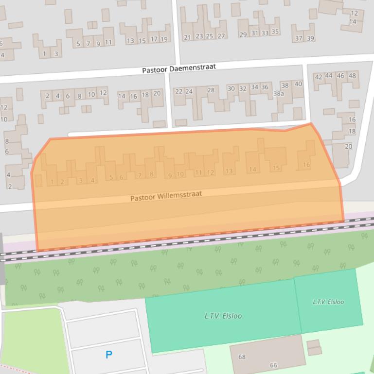 Kaart van postcodegebied 6181HT.