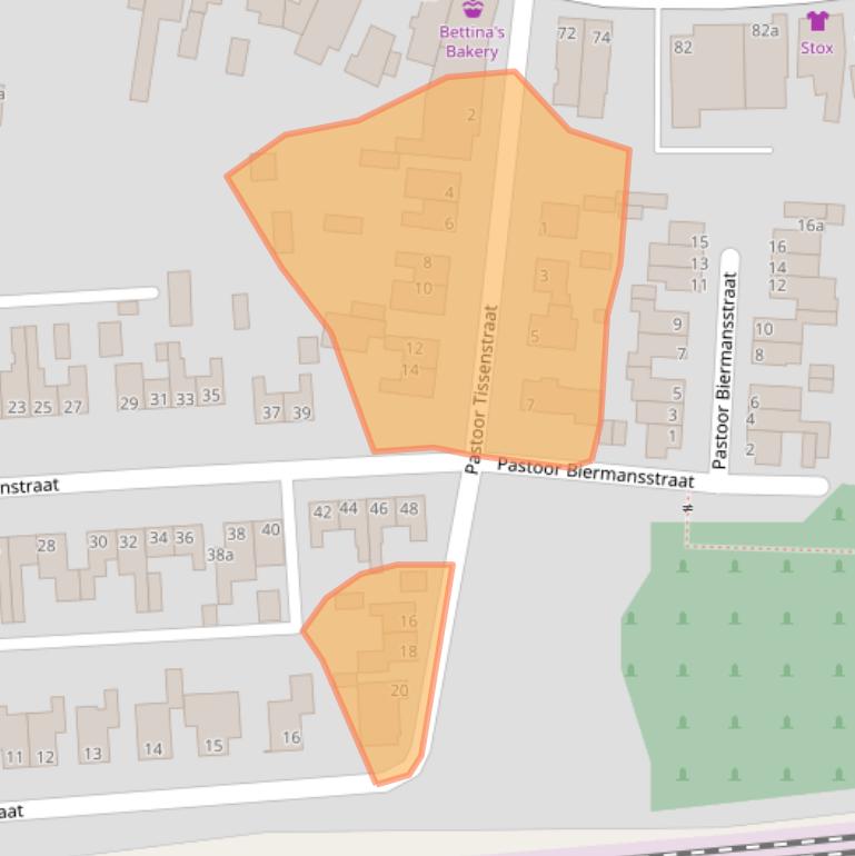 Kaart van postcodegebied 6181HV.