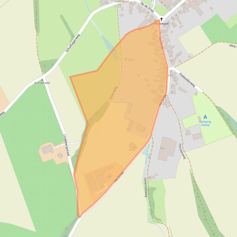 Kaart van postcodegebied 6181JT.