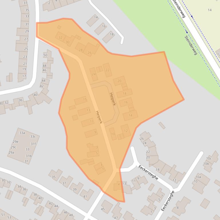 Kaart van postcodegebied 6181KB.