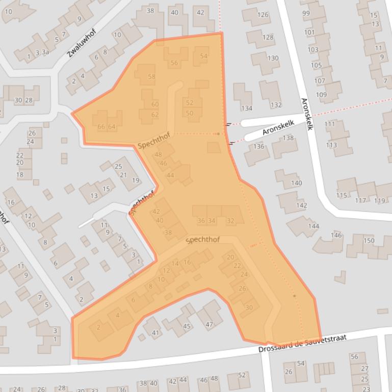 Kaart van postcodegebied 6181KJ.