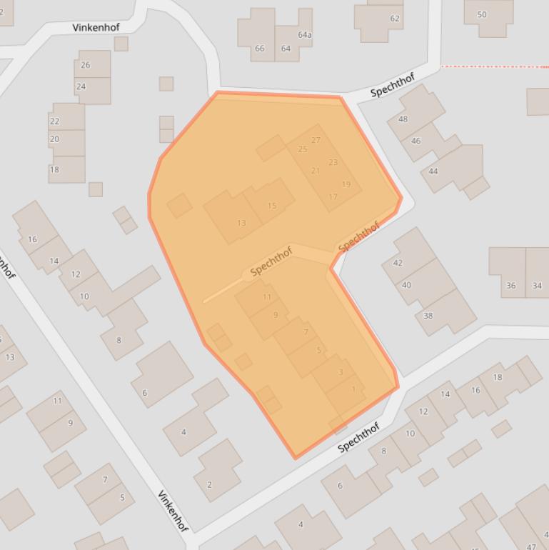 Kaart van postcodegebied 6181KK.