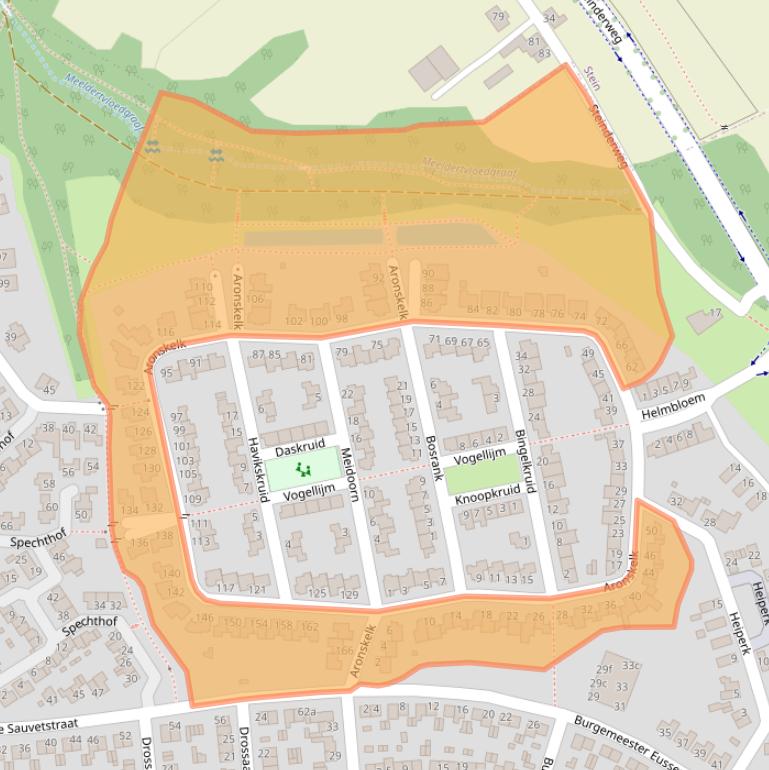 Kaart van postcodegebied 6181MK.