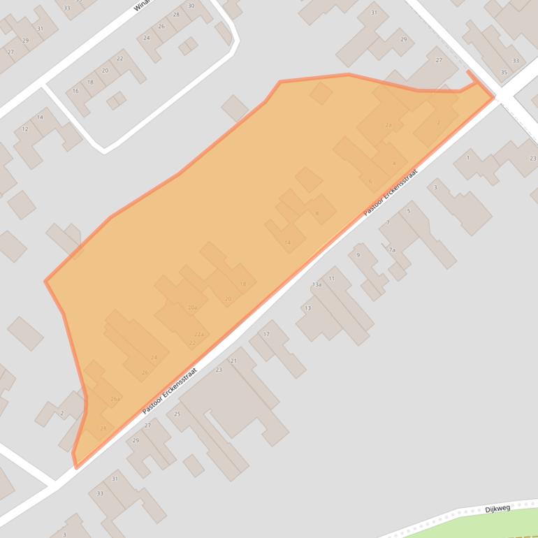 Kaart van postcodegebied 6181ND.