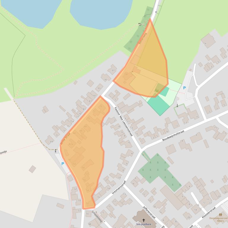 Kaart van postcodegebied 6181NW.