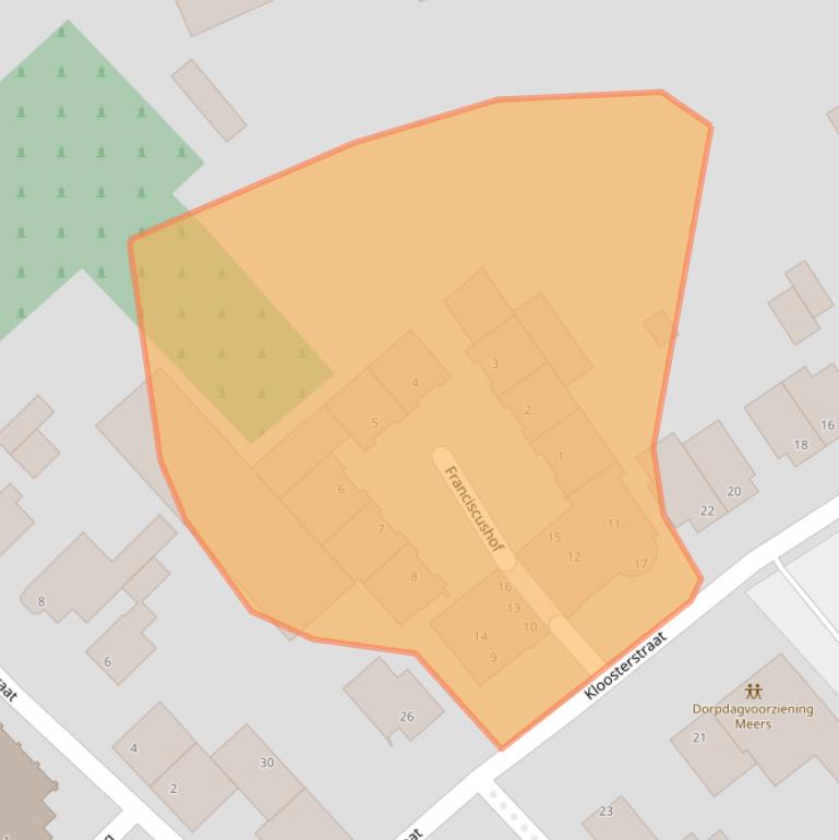 Kaart van postcodegebied 6181PH.