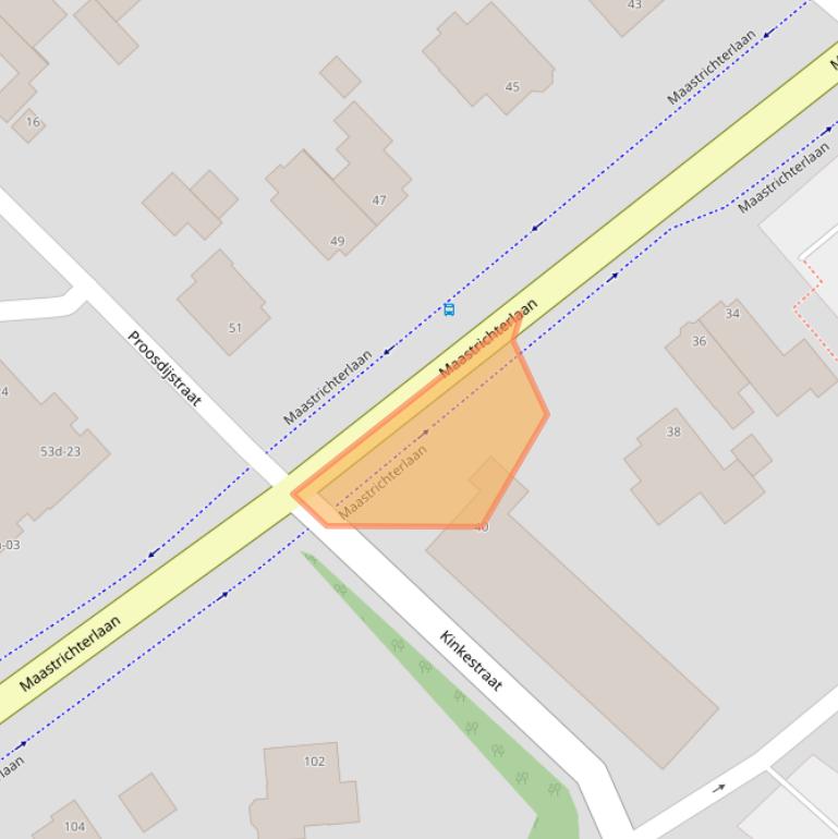 Kaart van postcodegebied 6191AE.