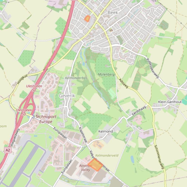 Kaart van postcodegebied 6191AN.