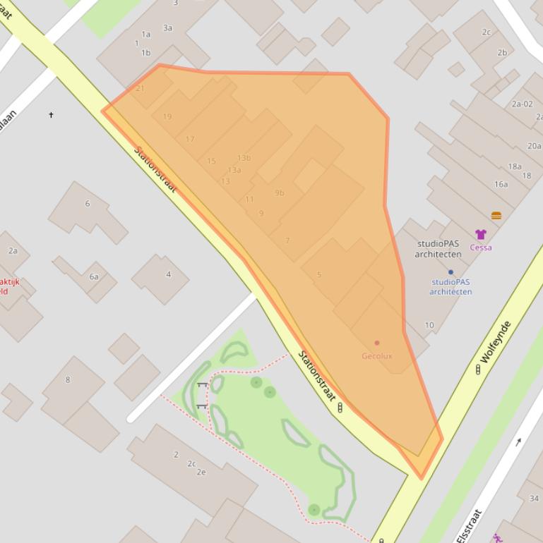 Kaart van postcodegebied 6191BA.