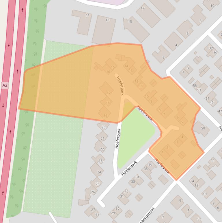 Kaart van postcodegebied 6191BK.