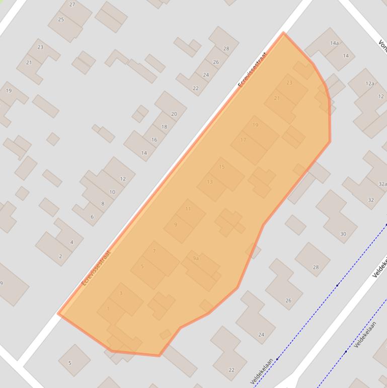 Kaart van postcodegebied 6191CH.