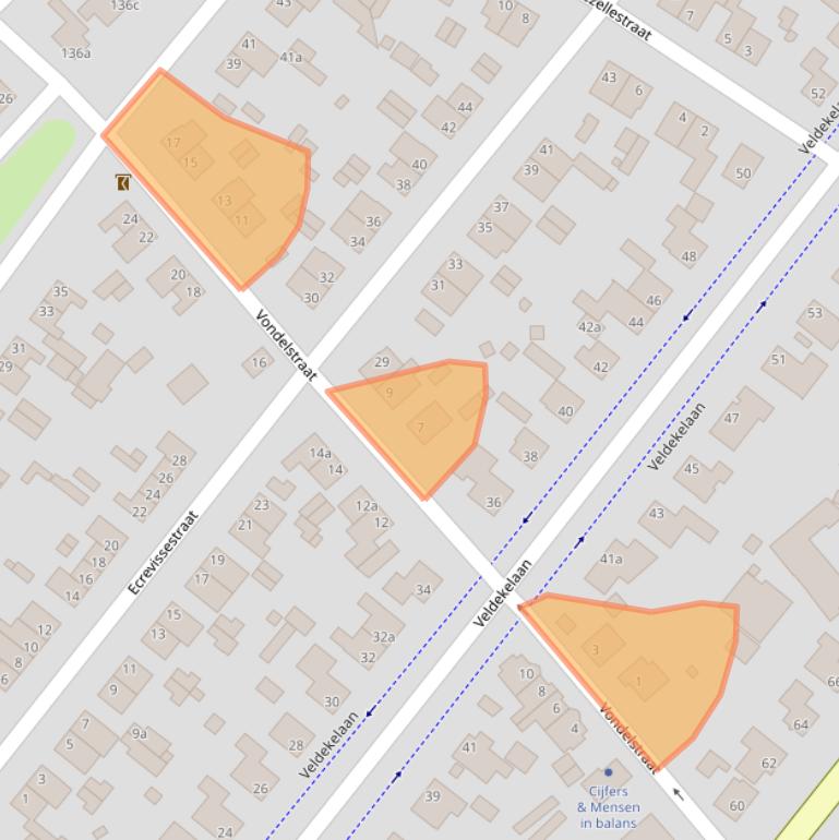 Kaart van postcodegebied 6191CM.