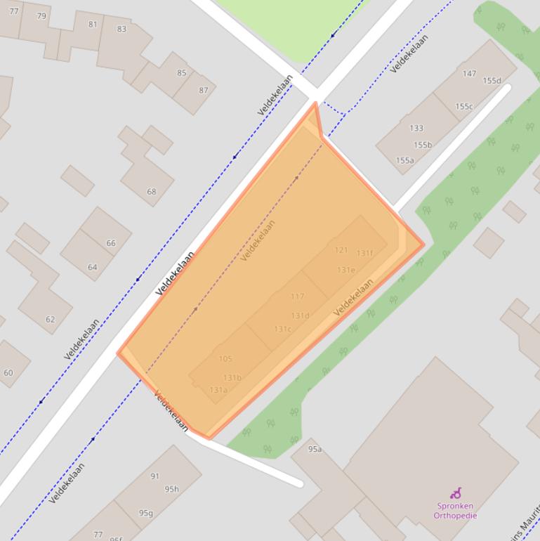 Kaart van postcodegebied 6191CV.