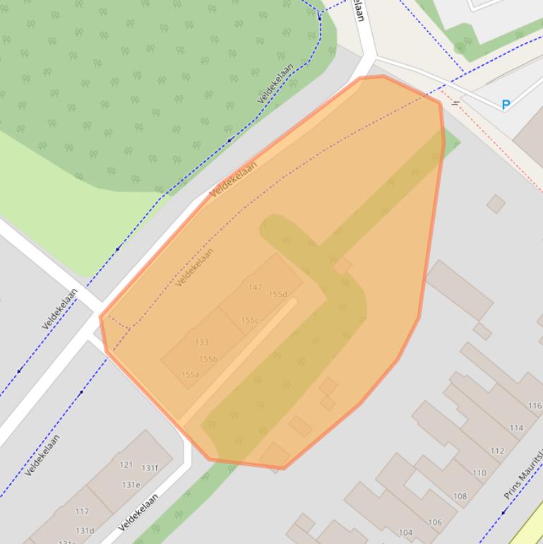 Kaart van postcodegebied 6191CW.