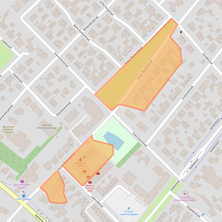 Kaart van postcodegebied 6191DA.