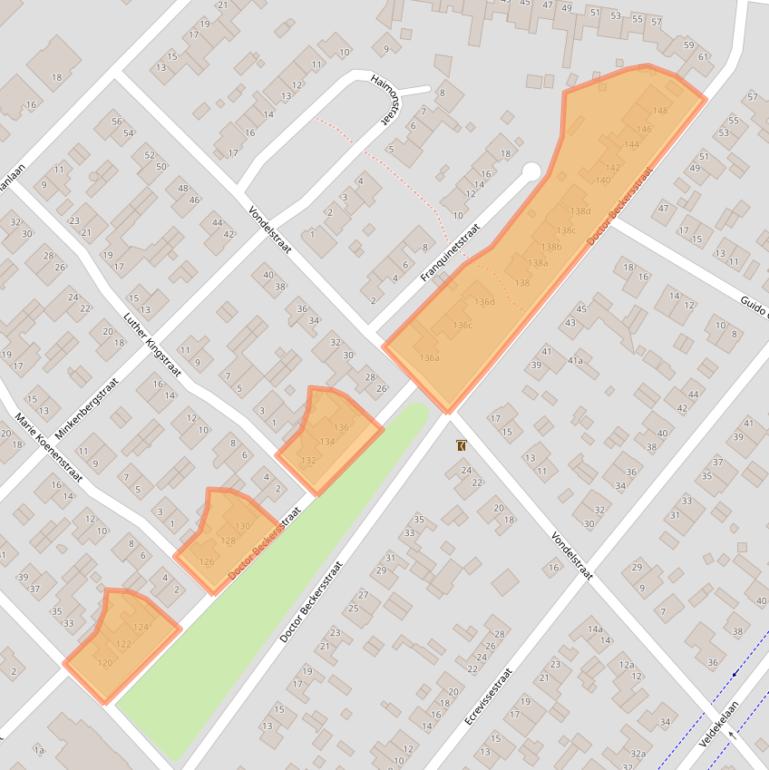 Kaart van postcodegebied 6191DE.