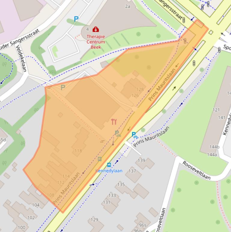 Kaart van postcodegebied 6191EJ.