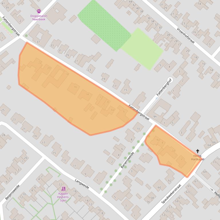 Kaart van postcodegebied 6191ER.