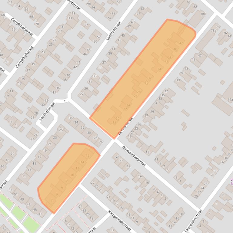 Kaart van postcodegebied 6191GC.