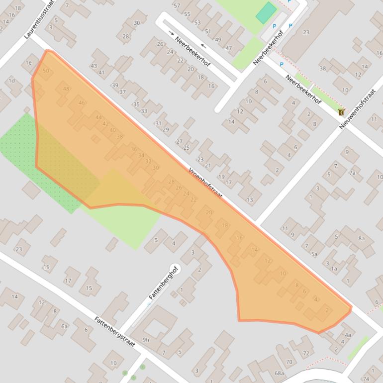 Kaart van postcodegebied 6191HE.