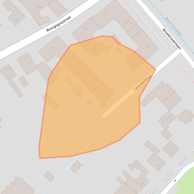 Kaart van postcodegebied 6191HM.