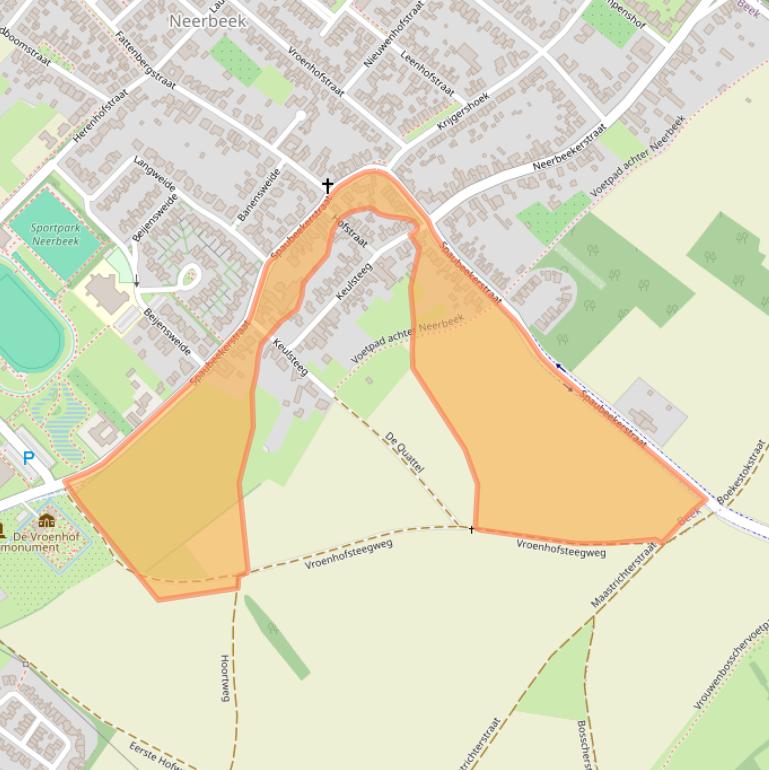 Kaart van postcodegebied 6191HN.