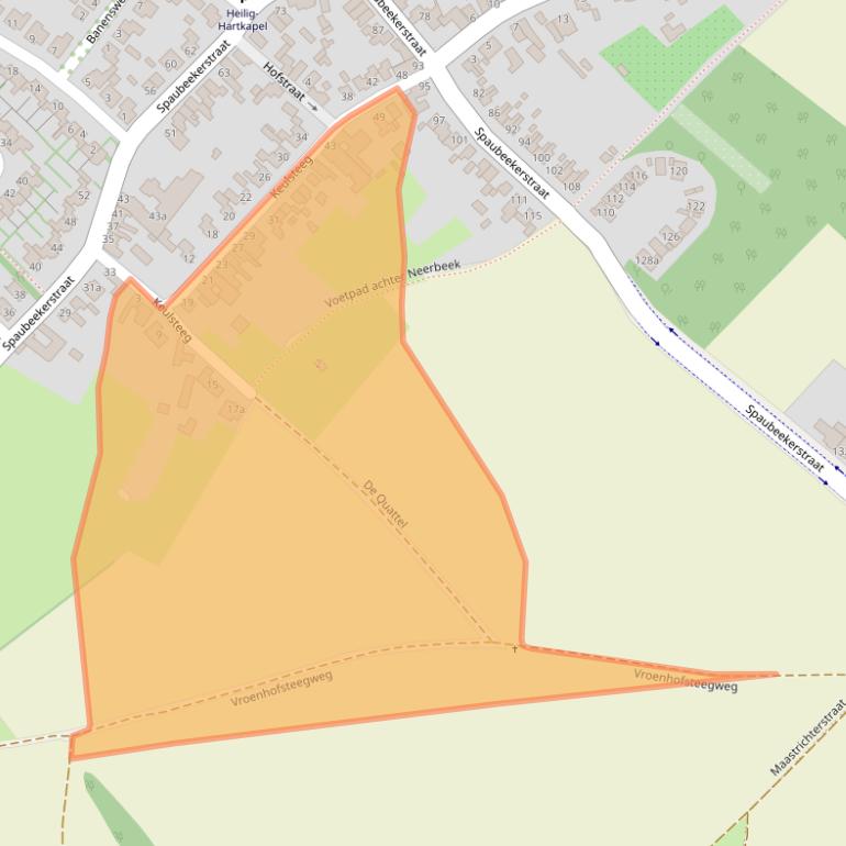 Kaart van postcodegebied 6191HR.