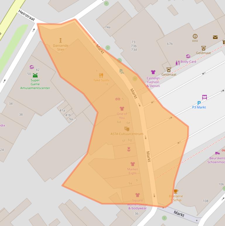 Kaart van postcodegebied 6191JG.