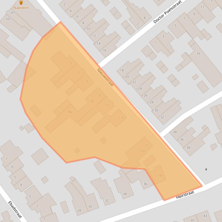 Kaart van postcodegebied 6191JN.