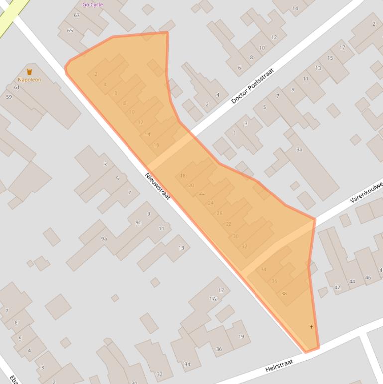 Kaart van postcodegebied 6191JP.