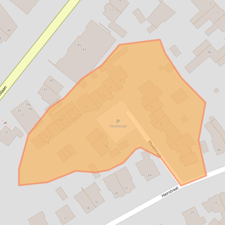 Kaart van postcodegebied 6191JZ.